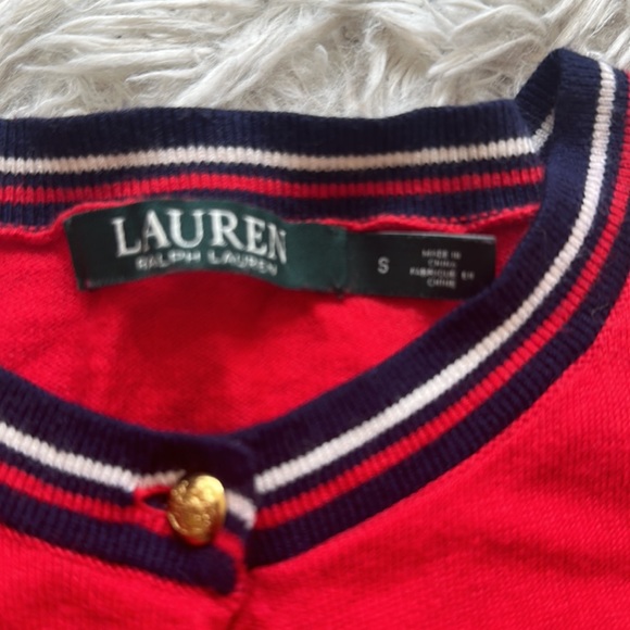 Lauren Ralph Lauren Bullion-Patch Cardigan - Picture 3 of 8